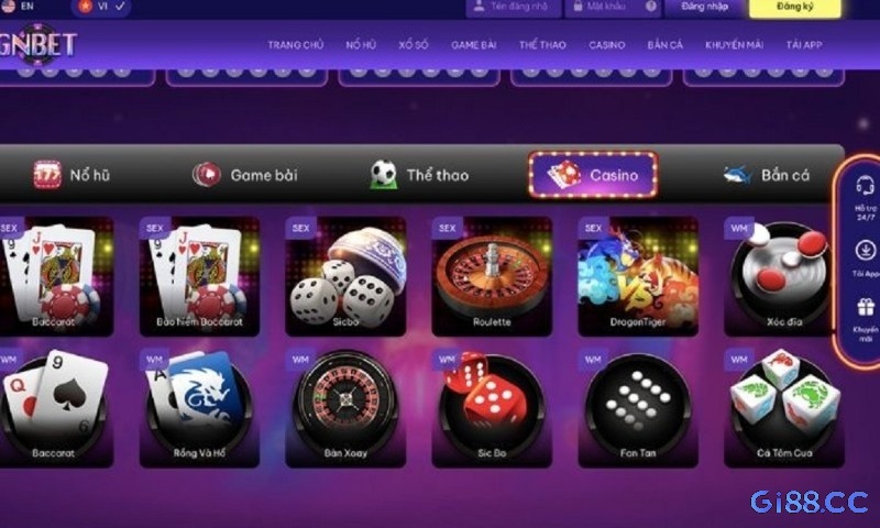 Đăng nhập Gnbet trải nghiệm kho game khủng đầy hấp dẫn