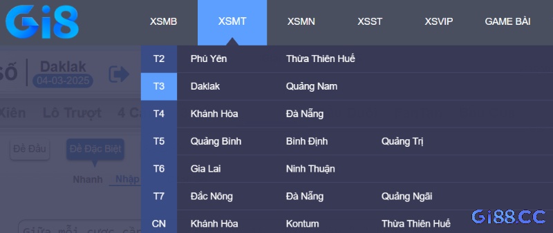 Gi8 cung cấp giao diện xổ số Miền Trung tại Gi8 hiện đại, dễ sử dụng