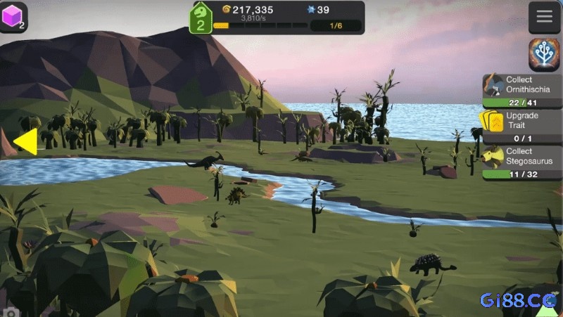 Đồ họa trong game được thiết kế dạng khối hình học đơn giản, không gây rối mắt