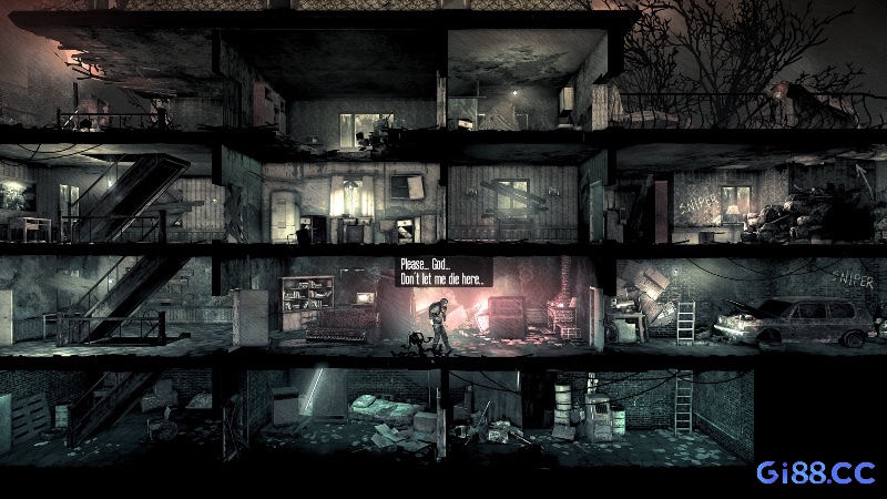 This War of Mine: Sinh tồn trong thời chiến từ góc nhìn thường dân với những lựa chọn đạo đức khó khăn.