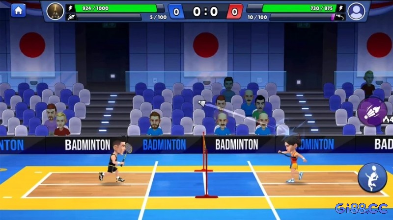 Game mobile chơi 2 người với trải nghiệm cầu lông thực tế, kịch tính từng pha cầu.